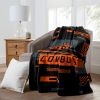 OKLAHOMA STATE OFFICIAL NCAA "Digitize" Raschel Throw Blanket; 60" x 80"